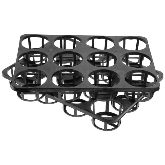 CATIEBYE 2Pcs Black Plastic Trays for Plants Home Use 16.7x13.8in