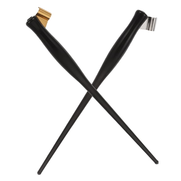 CATIEBYE 2Pcs Black Resin Dip Pen Nib Holders Lightweight Portable Writing Tools
