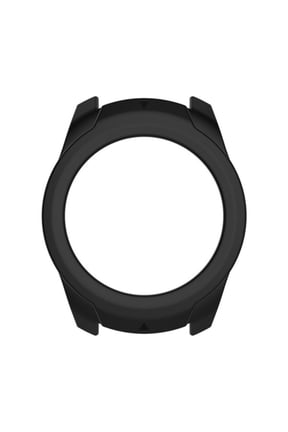 2-Pack Black Silicone Watch Cover Case with Scratch-Resistant Protective Shield for Smartwatches