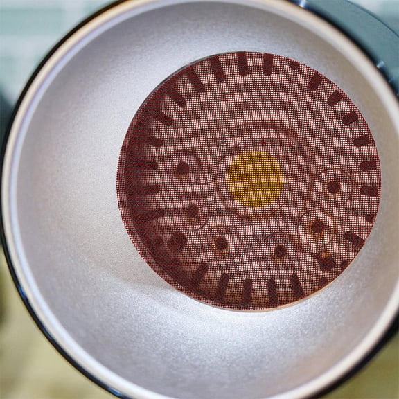 CATIEBYE 2Pcs Coffee Ceiling Diffuser Lamp Cover Fabric Shade Antiglare Reusable Light Fixture Accessory for Home