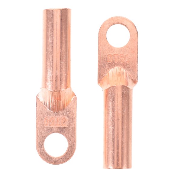 CATIEBYE 2Pcs Copper Crimp Lugs with Anti Oxidation for Durable Power Cable Connections