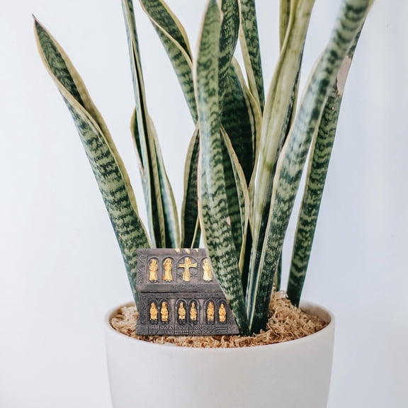 CATIEBYE 2Pcs Household Coffin Decor Resin Figurine Coffee Color Stable Base for Unique Party Supplies