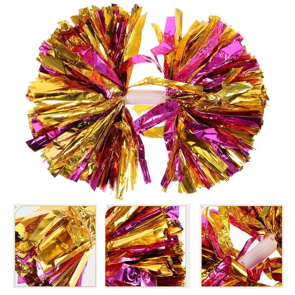 CATIEBYE Catiebye 2pcs PE Cheerleading Pompoms for Cheerleaders Gymnastics Props Sport Events