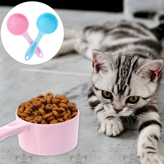 CATIEBYE 2Pcs Grams Measuring Spoons Melamine Blue for Daily Use and Accurate Pet Food Measurement