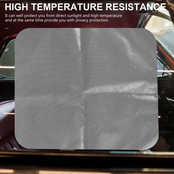 CATIEBYE 2Pcs Heat Insulation Car Windshield Sunshade Strip Black Electrostatic Protection for Driving
