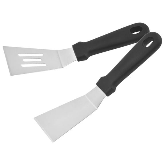 CATIEBYE 2Pcs Kitchen Stainless Steel Frying Spatula Steak Flipper Nonstick Cooking Tool