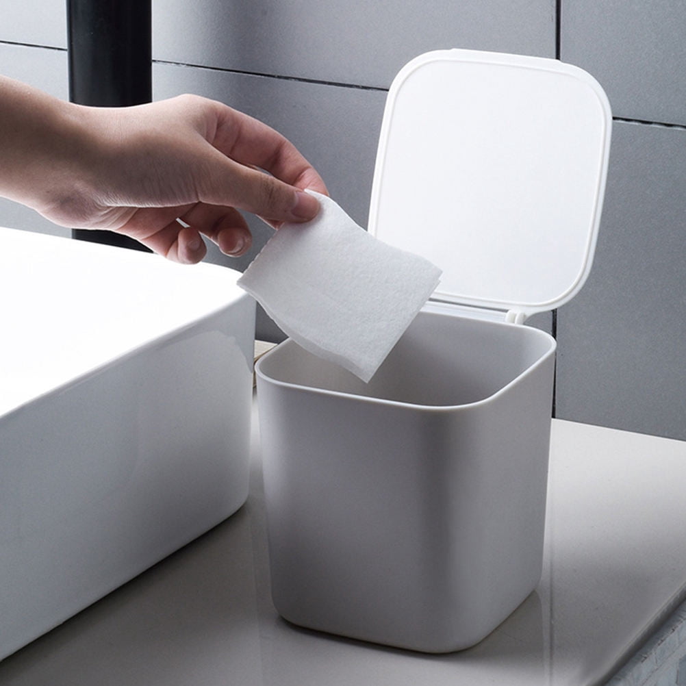 CATIEBYE 2Pcs Multi Functional Assorted Color Small Trash Containers ...