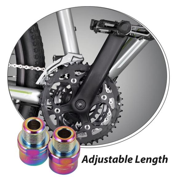 CATIEBYE 2Pcs Pedal Extender Aluminum Alloy Bike Pedal Adapter Compact Wear Resistant Accessory