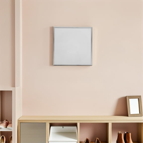CATIEBYE 2Pcs Plated Silver Vinyl Record Wall Display Frame Organizer for Stylish Album Storage