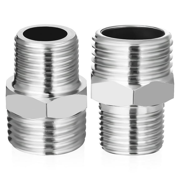 CATIEBYE 2Pcs Plumbing Couplings for Outdoor Plumbing Reducer Faucet Adapter in 1.18X0.79X0.79in Size