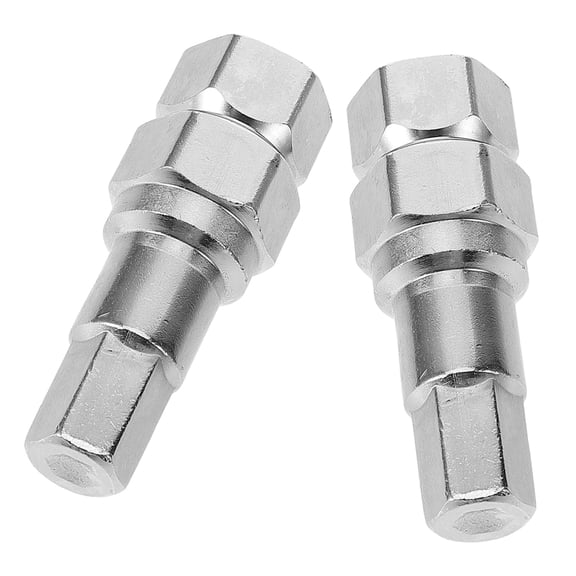 CATIEBYE 2Pcs Precision Designed Hexagon Socket Lug Nut Remover Plated Silver for Mechanical Repair