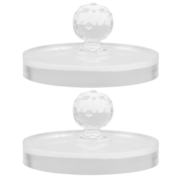 CATIEBYE 2Pcs Reusable Eyeshadow Stamp Assorted Color Plastic Cosmetic Accessory for Blusher and Eyebrows