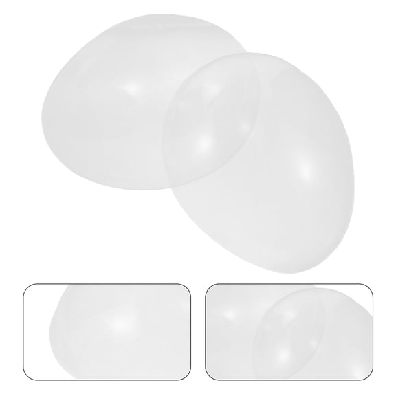 CATIEBYE 2Pcs Lightweight Transparent Wig Display Head for Professional Styling and Secure Fit
