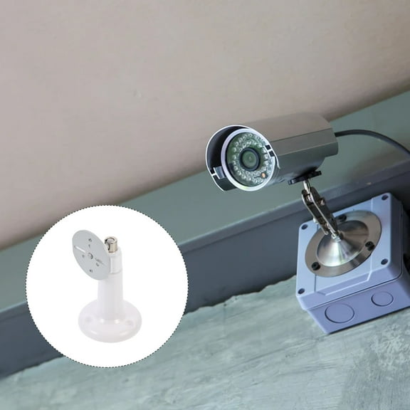CATIEBYE 2Pcs White Security Camera Rack Wall Mount with Angle Adjustment