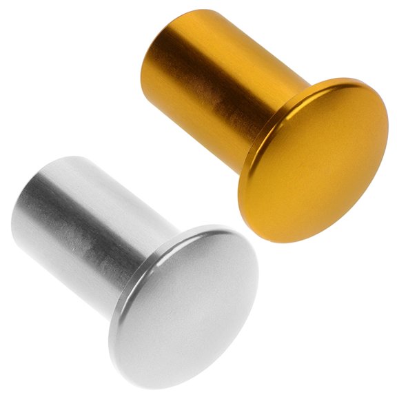 CATIEBYE 2Pcs Universal Aluminum Handbrake Button Cover Car Drift Lever Knob Replacement Part
