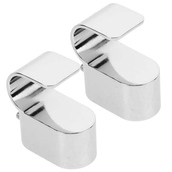 CATIEBYE Zinc Alloy Heavy Duty Closet Rod Brackets, Thick Support Rod Holders for Home Storage, 2-Pack Wall Mount