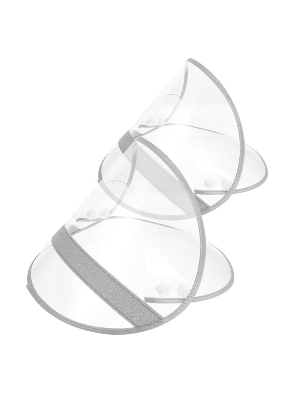 2Pcs Women's Rain Hats Wide Brim Clear Visibility Rain Protection Accessory