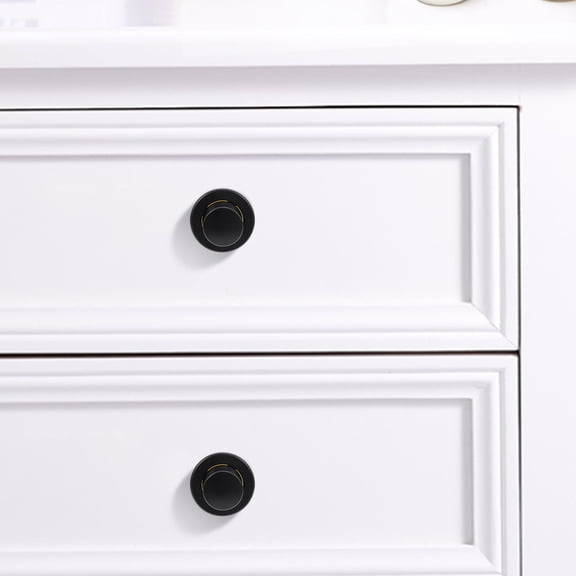 CATIEBYE 2Pcs Zinc Alloy Retractable Spring Knobs for Furniture Handle and Drawer 1.2*1.2*1.0in