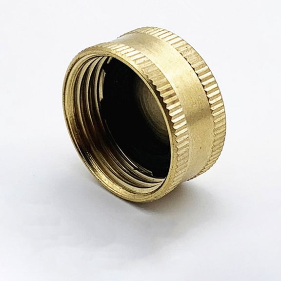 CATIEBYE 2pcs Brass Hose Caps For Garden Hose Dustproof Round Features