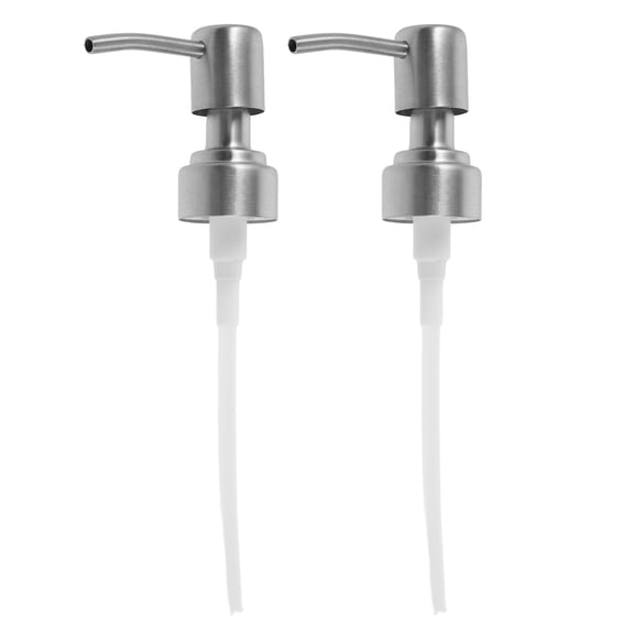 CATIEBYE 2-Pack Foaming Soap Pump Replacement with Metal Pump for Hand Soap Dispensers