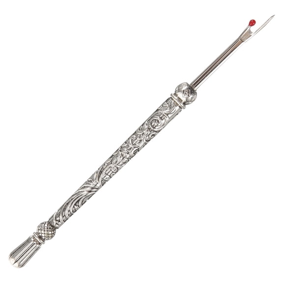 CATIEBYE 3 in 1 Needle Puller Plated Silver Seam Ripper for Thread Cutting and Sewing Removal