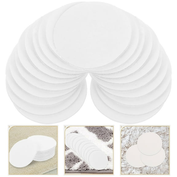 CATIEBYE 30Pairs Double Sides Tape Bed Sheet Grippers Sofa Adhesive Pads Removable Washable White