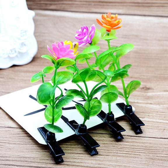 CATIEBYE 30Pcs Assorted Color Sprout Shape Hair Clips Durable Hairpin for Thin Hair