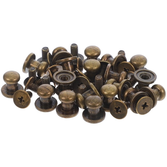 CATIEBYE 30-Piece Vintage Bronze Drawer Knobs, Mini Cabinet Pulls for Dresser, Cupboard, Jewelry Box, Furniture Hardware