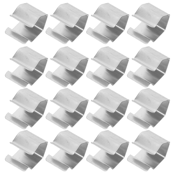 CATIEBYE 30Pcs Window Screen Fastening Clips Plated Silver Metal for Screen Repair and Installation