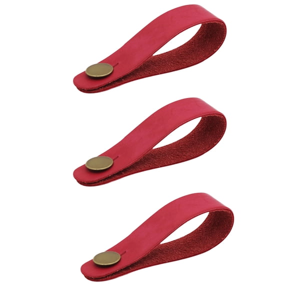 CATIEBYE 3-Pack Guitar Neck Strap Holder Red Headstock for Acoustic Guitar Accessories and Easy to Use