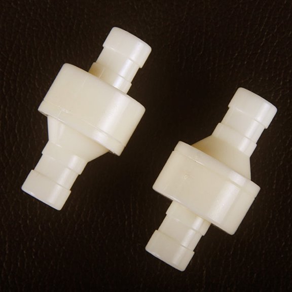 CATIEBYE 3Pcs Inline Plastic Check Valve White One Way Valve for Water Tubing Flow Direction