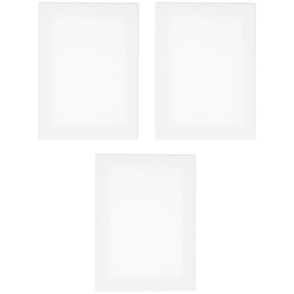 CATIEBYE Catiebye 3Pcs Rectangular White Canvas Panels Hand Painted Art Supplies