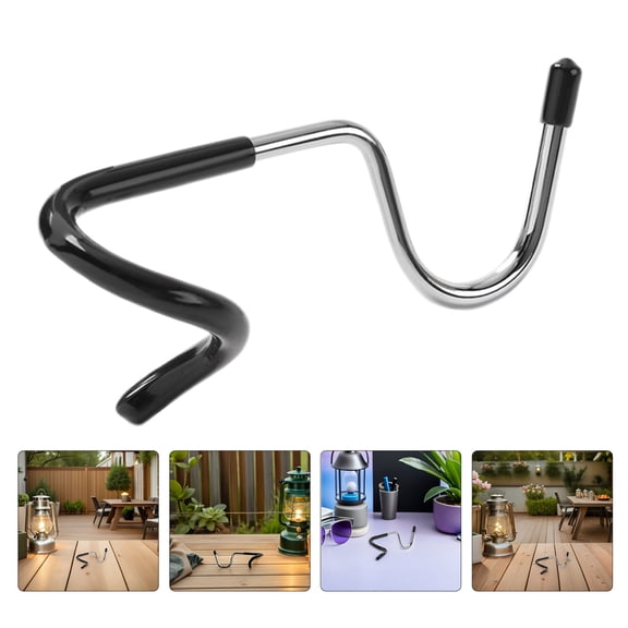 CATIEBYE 3 Pcs Plated Steel S Hooks, Portable Camping Lantern Hangers for Tent, Camp Light, Hiking, Backpacking Gear