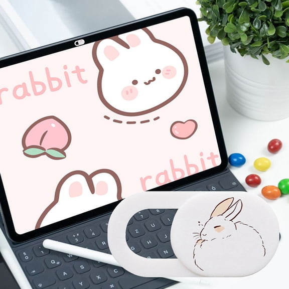 CATIEBYE 3-Pack White ABS Privacy for Devices, Filter Protectors