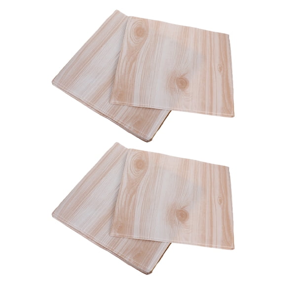 CATIEBYE 40Pcs Removable Vinyl Wallpaper with 3D Wood Grain Texture for Wall Covering and Imperfection Hiding