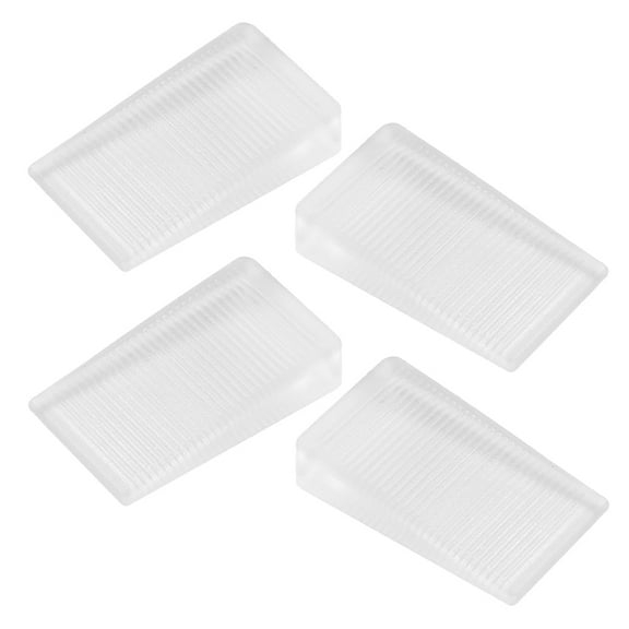 CATIEBYE 4PCS Toilet Wedge Shim Leveling PVC Stabilizing Shims for Bathroom and Toilets
