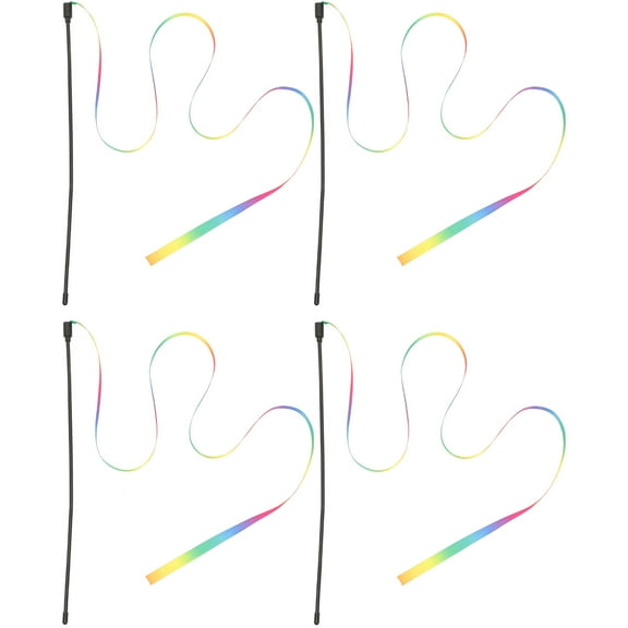 CATIEBYE 4Pcs Cat String Toy for Indoor Playtime and Pet Entertainment