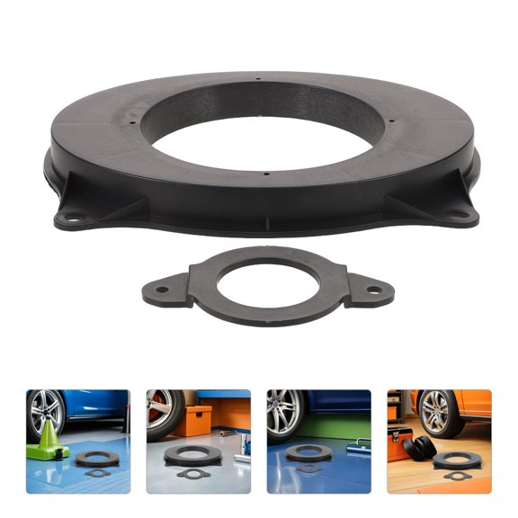 CATIEBYE 4Pcs Door Speaker Mounting Gasket Rings Black Sealing Spacer for Noise Reduction and Easy Installation