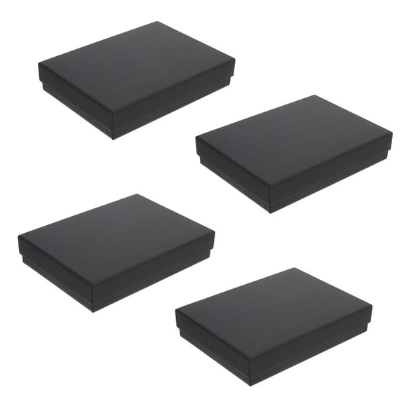 CATIEBYE 4Pcs Durable Cardboard Boxes for Storage and present Packaging 19.5x14.5CM