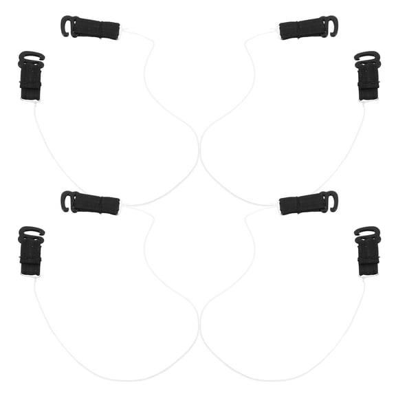 CATIEBYE 4-Pack Black Invisible Hair Extension Clips, No Trace, Easy to Install and Secure
