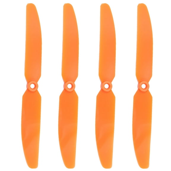 CATIEBYE 4Pcs Orange Ep5030 Propeller Set Hard Plastic for Rc Airplane Model Replacement