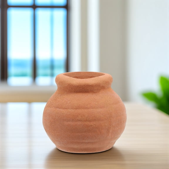CATIEBYE 4Pcs Small Ceramic Succulent Flower Pots Red Clay Planters for Indoor Use