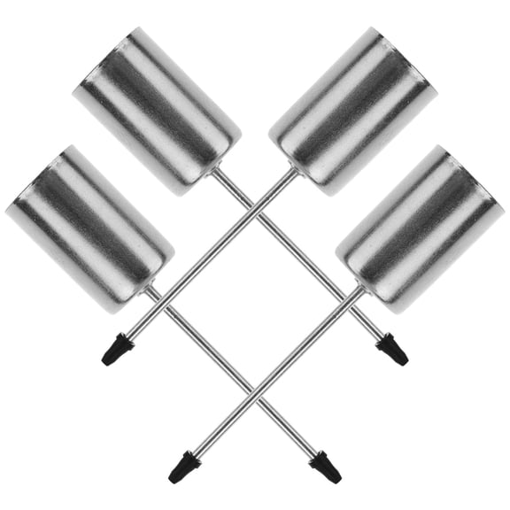 CATIEBYE 4Pcs Stainless Steel Candle Cup Inserts for Table Arrangement and Festival Decor