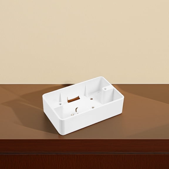 CATIEBYE 4Pcs White Surface Mount Electrical Switch Box with Waterproof Plastic Enclosure