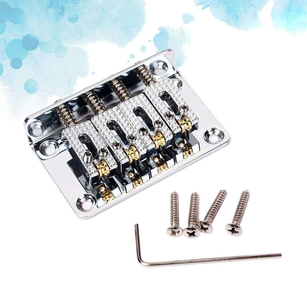 CATIEBYE 4Set Electric Guitar Bridge for 4 String Bass with Top Load ...