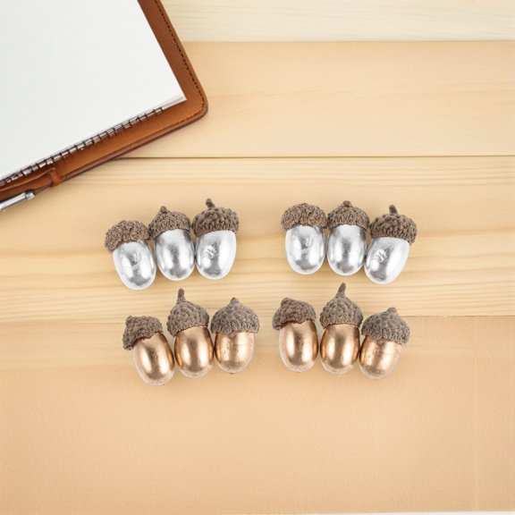 CATIEBYE 50Pcs Artificial Acorns for Decorating Foam Rustic Table Centerpieces Fall Vase Filler
