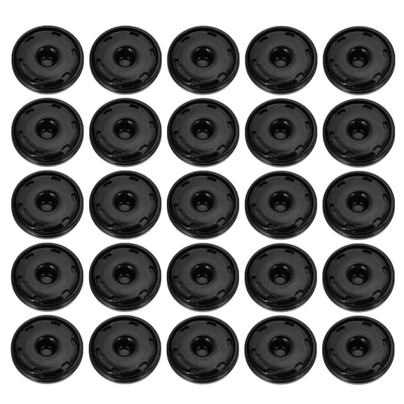 CATIEBYE 50pcs Metal Button Clip For Artists Black Snap Fasteners DIY Sewing Projects