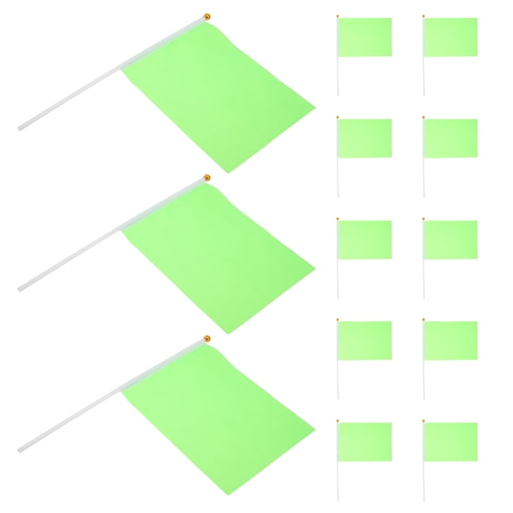 CATIEBYE 60Pcs Lightweight Handheld Green Marking Flags with Natural Design for Irrigation and Sport Golf Marking