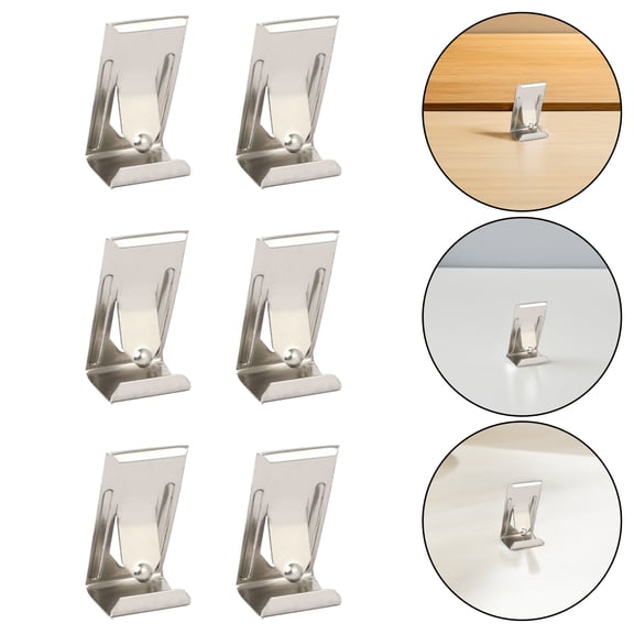 CATIEBYE 60Pcs Metal Frame Hook Plated Silver Picture Frame Clip Durable Spring Turn Clamps for Hanging