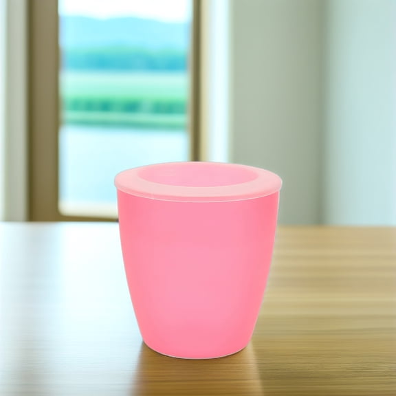 CATIEBYE 6Pcs Planting Pots Indoor Pink with Automatic Watering for Home and Office